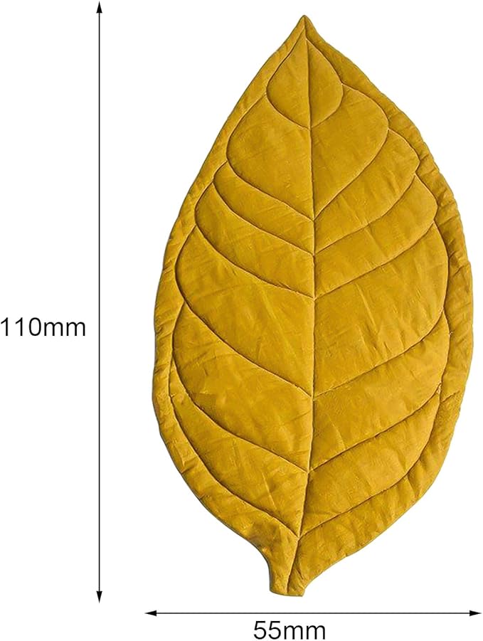 Cute Baby Playmat - Soft Leaf Design