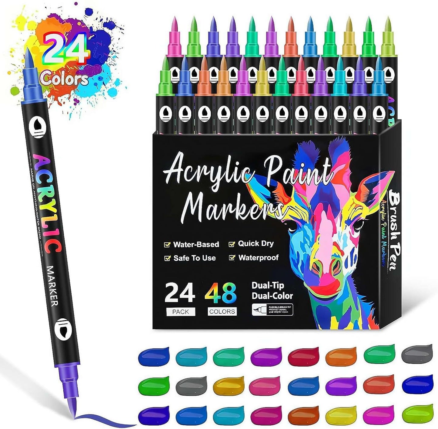 Colorful Fine Tip Paint Pens