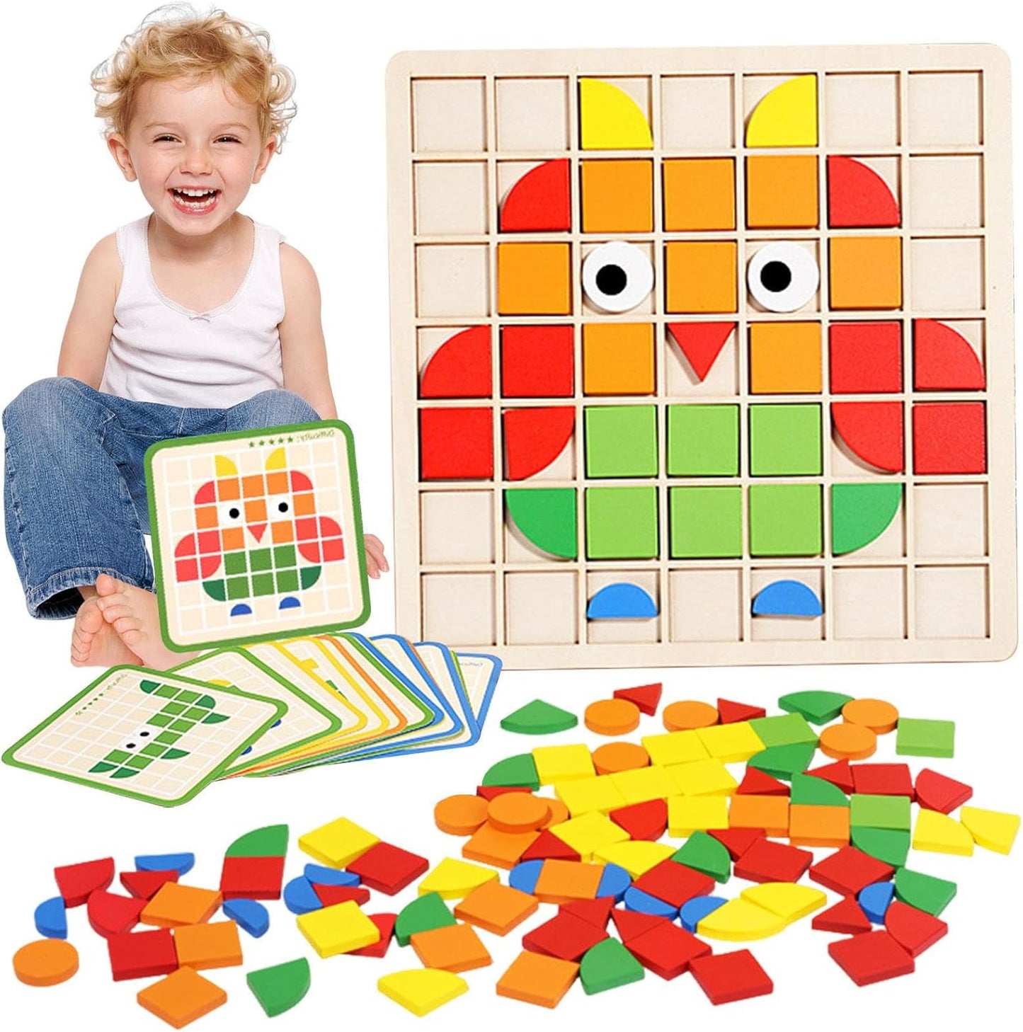Fun Wood Puzzle Toy for Kids - Luxicro