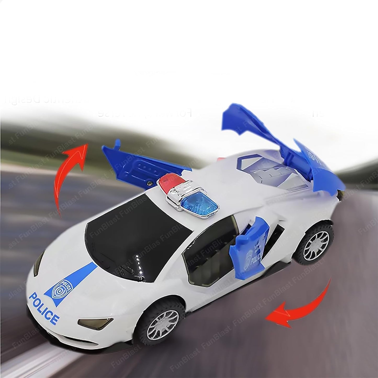 Cool Toy Police Car with Flashing Lights and Sirens