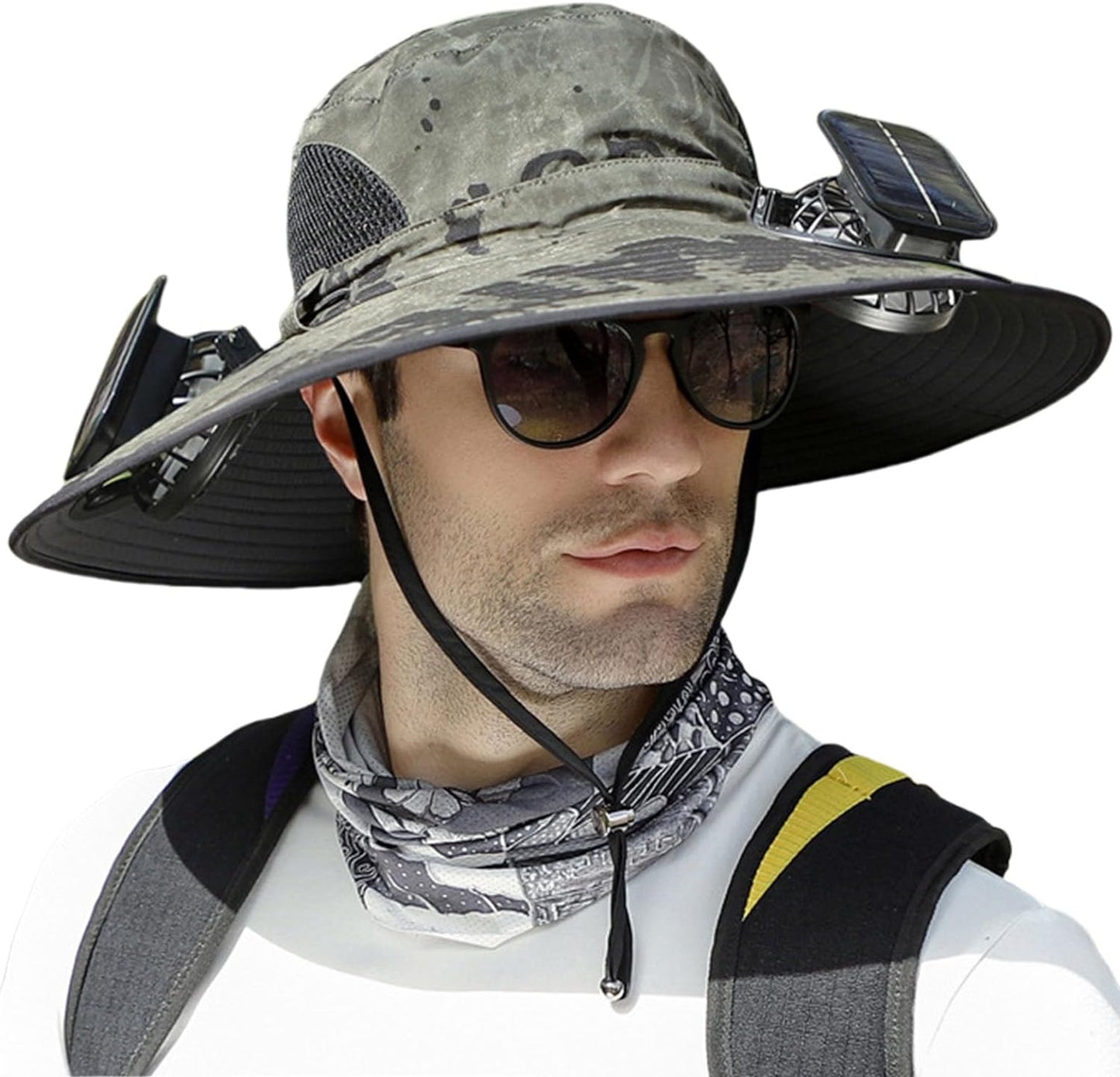 Breathable Outdoor Sun Hat with Cooling Fan