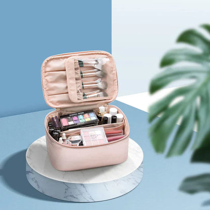 Compact Travel Cosmetics Organizer Box