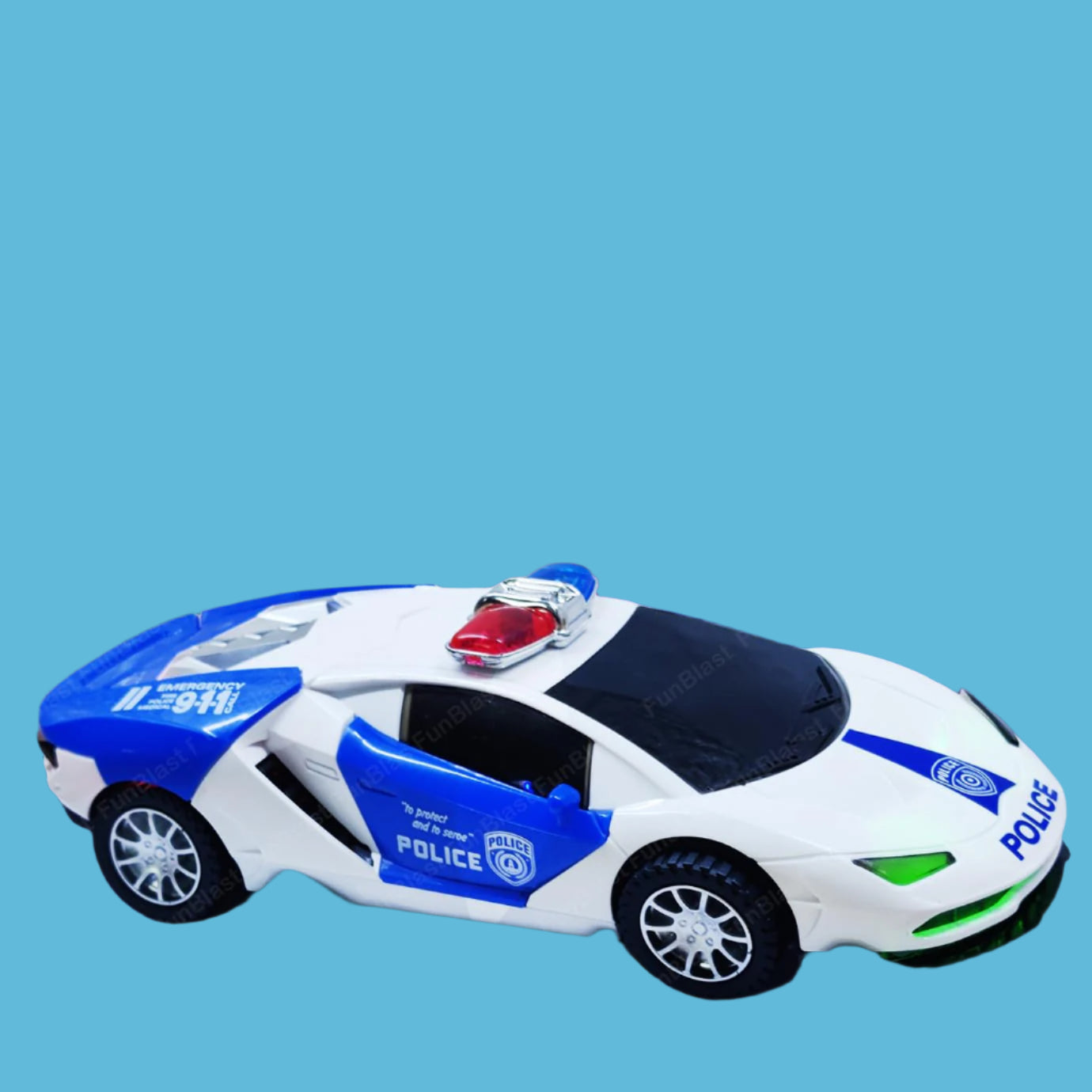 Cool Toy Police Car with Flashing Lights and Sirens