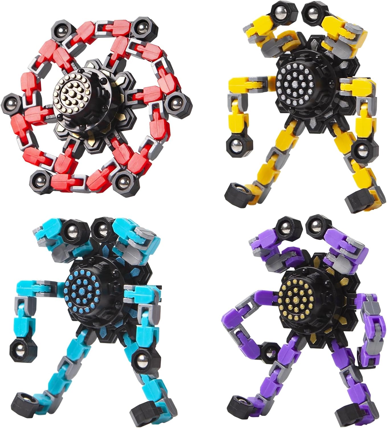 Vibrant Kids Fidget Toys 4 Piece Set - Luxicro