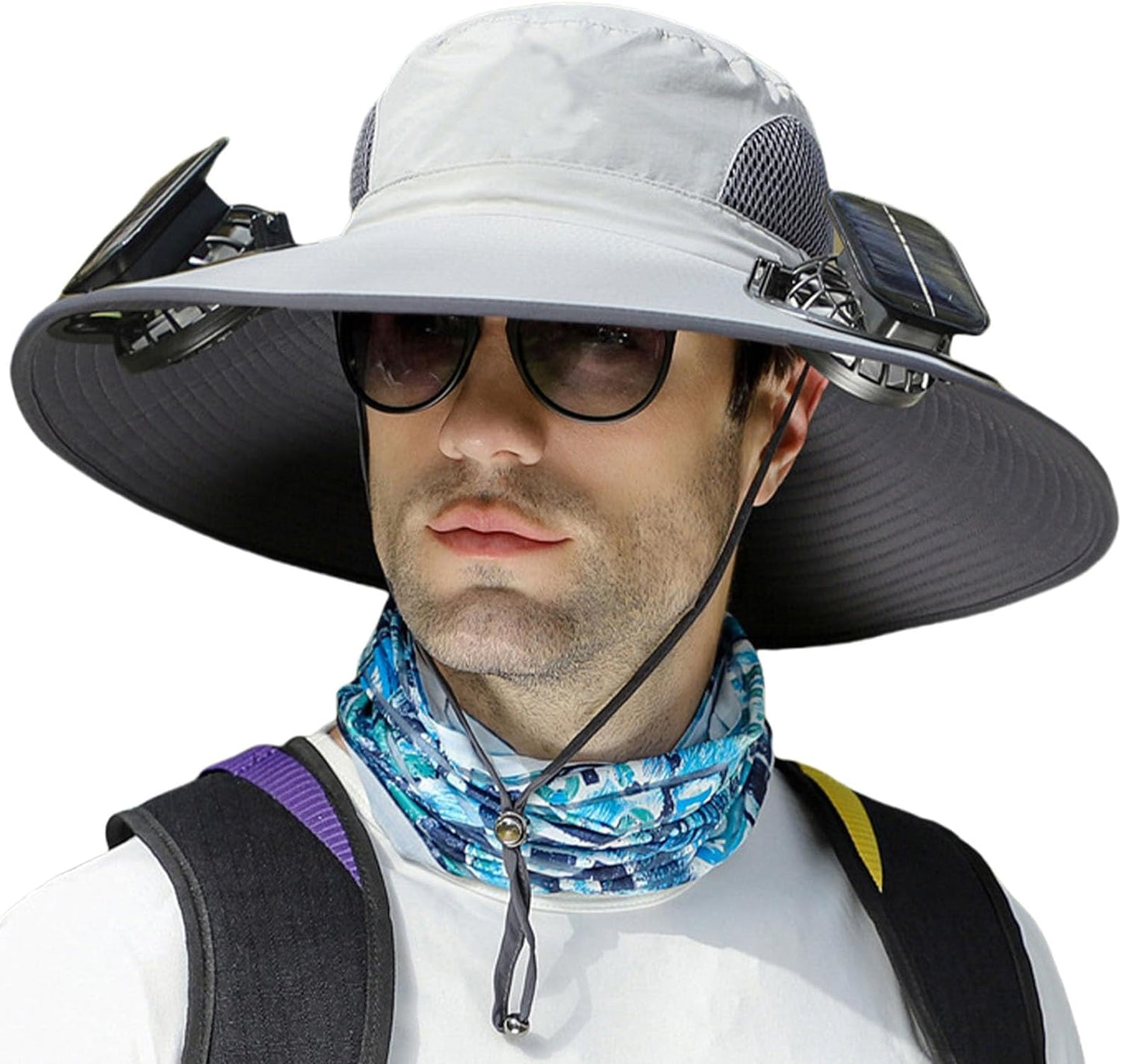 Breathable Outdoor Sun Hat with Cooling Fan