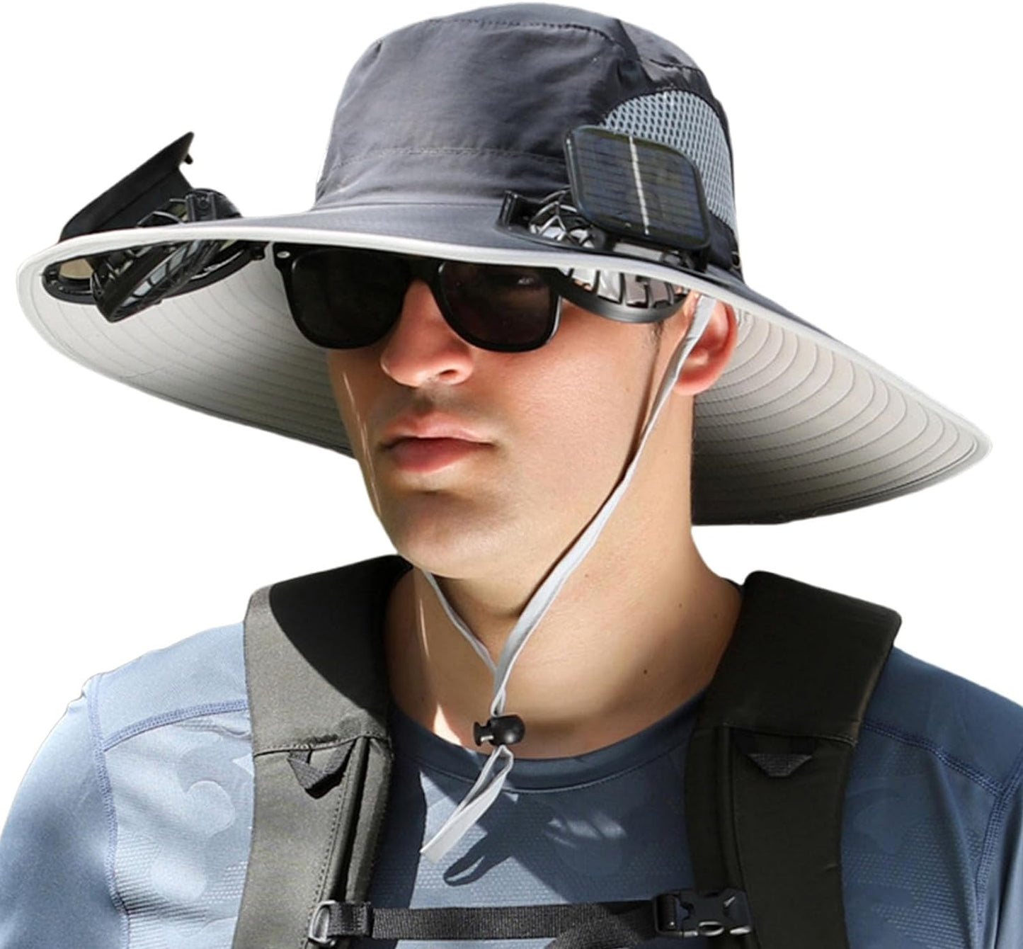Breathable Outdoor Sun Hat with Cooling Fan