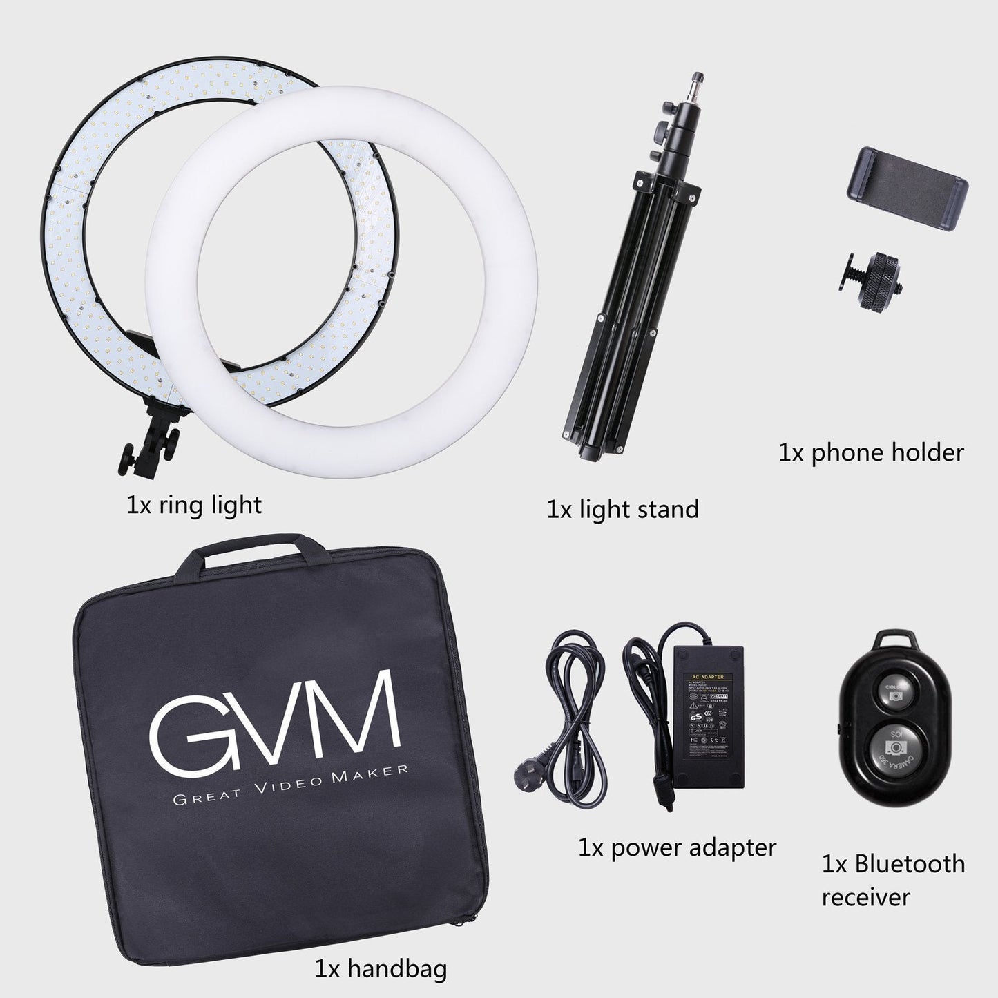 Portable Slim 18 LED Ring Light Kit with Stand