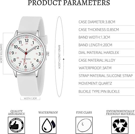 Stylish Women's Water Resistant Clip Watch