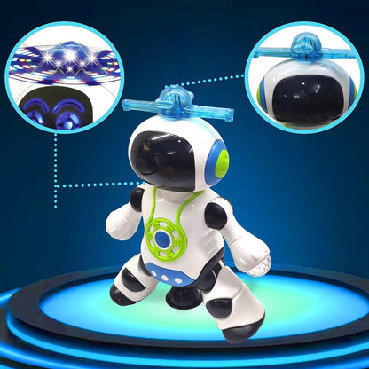 Fun LED Music Robot with 360 Spin