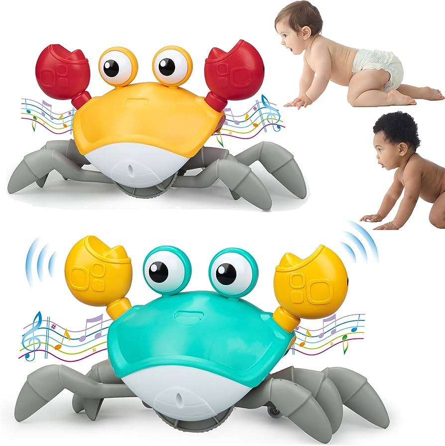 Colorful Baby Crawling Crab Playset