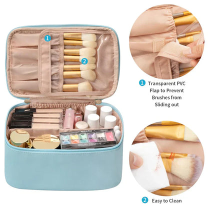 Compact Travel Cosmetics Organizer Box