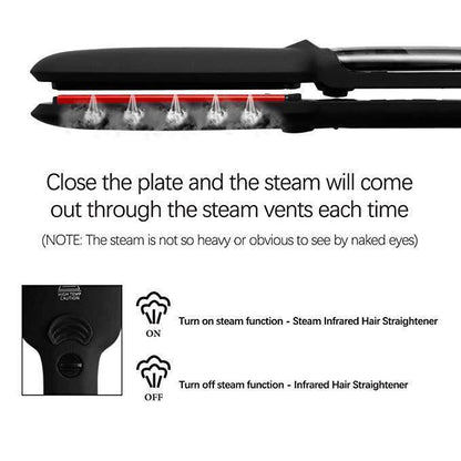 Advanced Hair Straightener with Steam Function