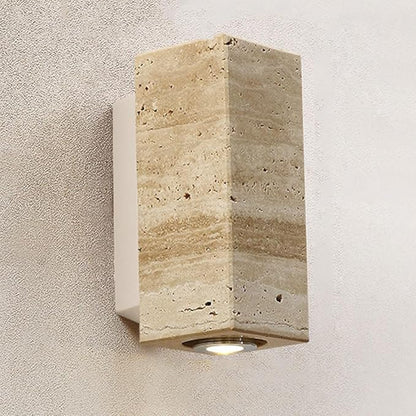 Simple White Wall Sconce Light - Round Square Design