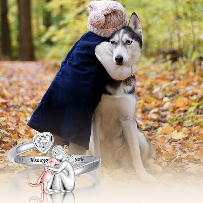 Customizable Pet Necklace with Glittering Cubic Zirconia