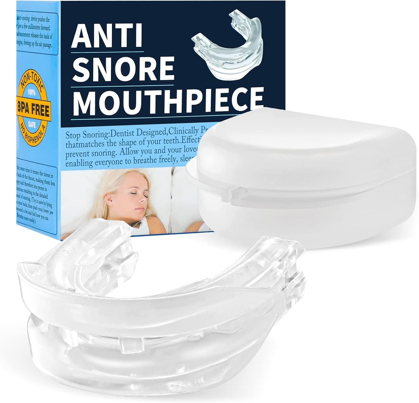 Snore Stopping Sleep Aid Mouth Guard Device - Luxicro