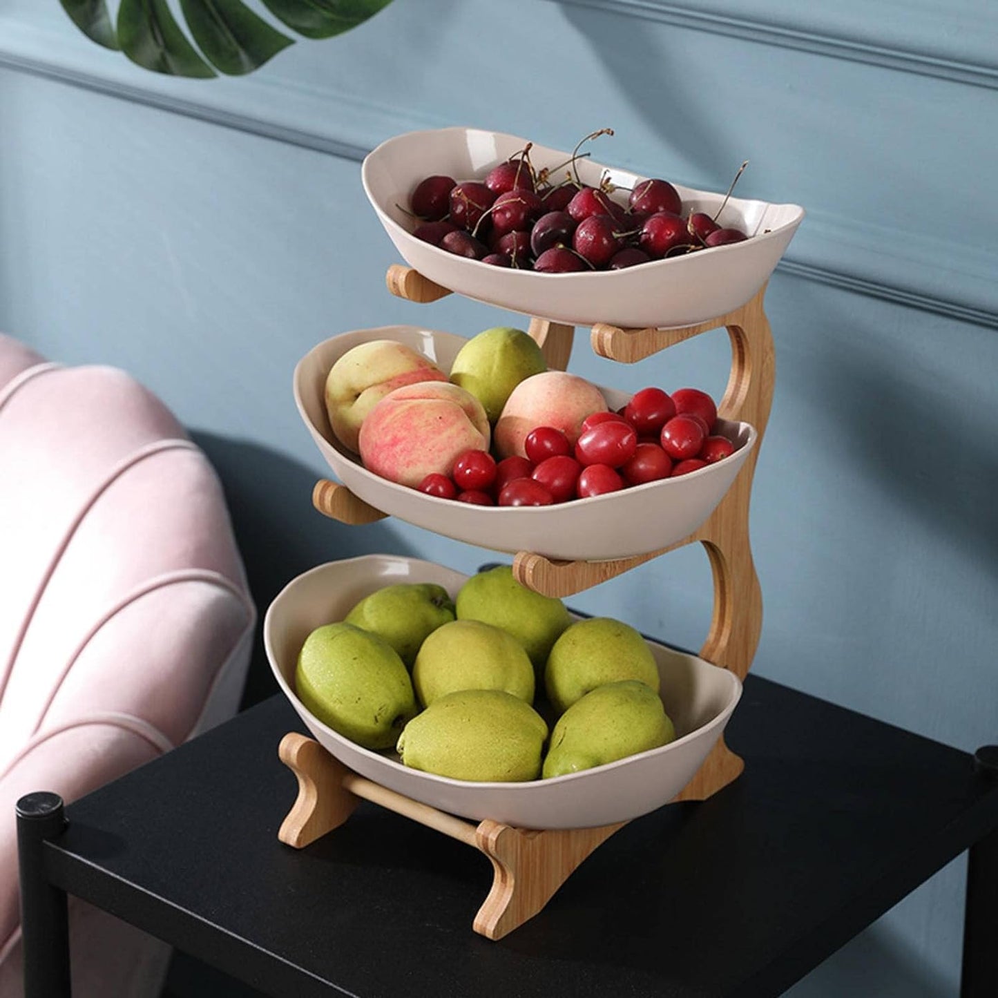 Compact Fresh Fruit Holder for Kitchen Counter