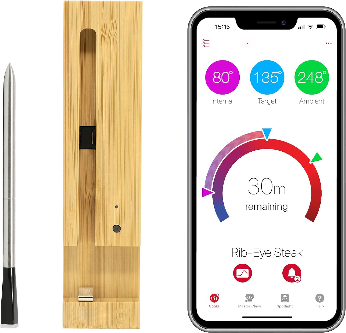 Digital Bluetooth BBQ Thermometer - Luxicro