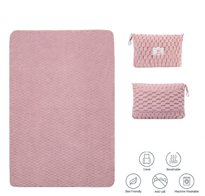 Cozy Portable Travel Blanket Set