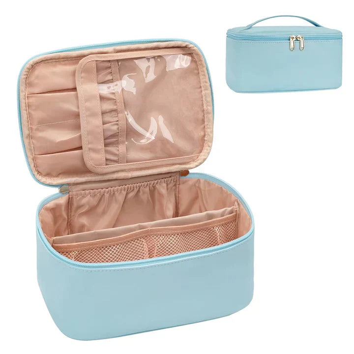 Compact Travel Cosmetics Organizer Box