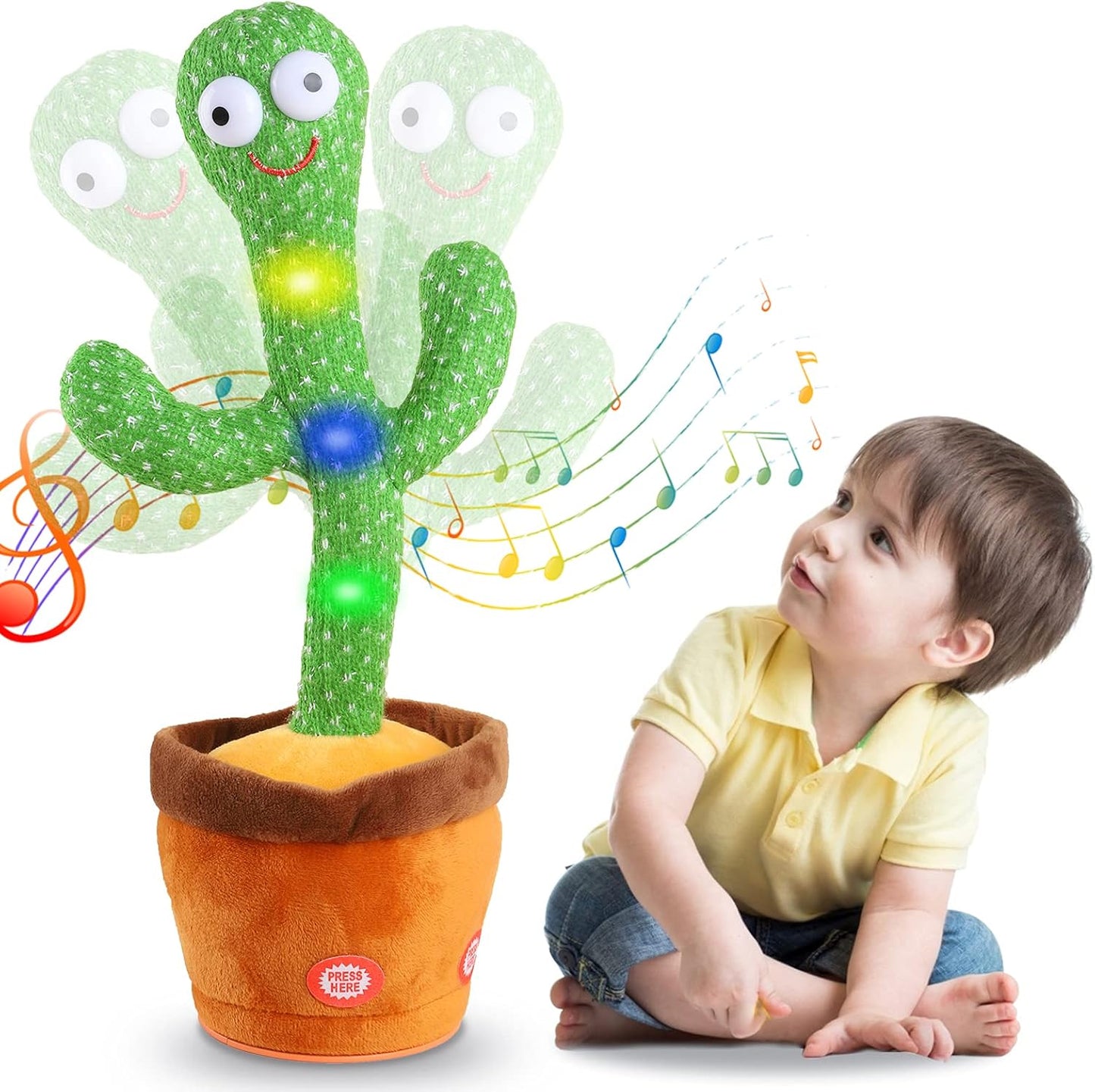 Colorful Interactive Cactus Toy for Children