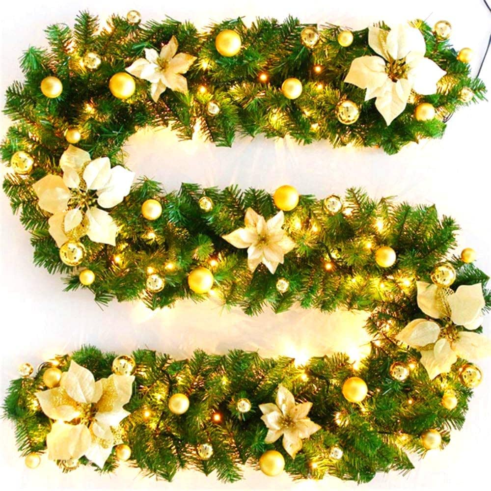 Luxury LED Christmas Stair Garland 9FT Long - Luxicro