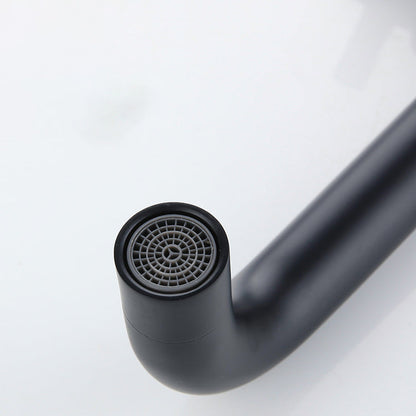 Contemporary Mount Bathroom Faucet Lever Handle