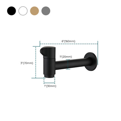 Contemporary Mount Bathroom Faucet Lever Handle