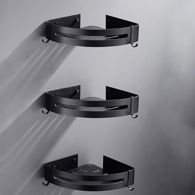 Sleek Black Bathroom Accessory Kit, 3 Piece Set