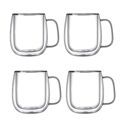 Insulated Double Wall Glass Coffee Mug