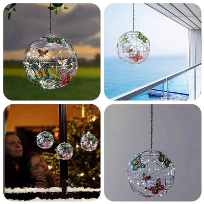 Vibrant Outdoor Solar Butterfly String Light