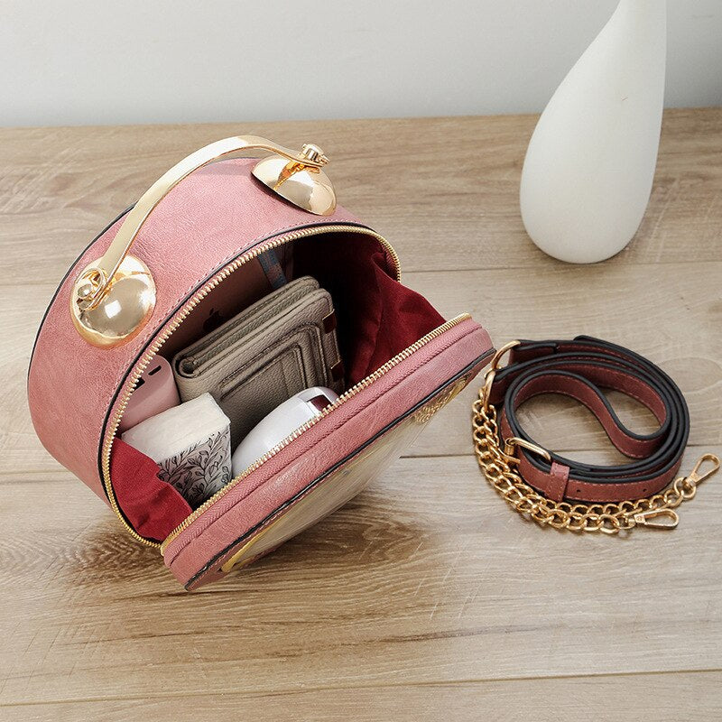 Unique Retro Style Crossbody Clock Bag