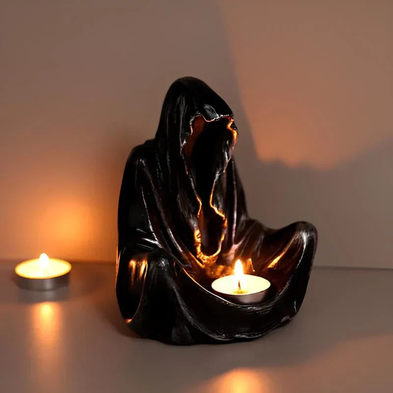 Elegant Clear Candle Desk Holder
