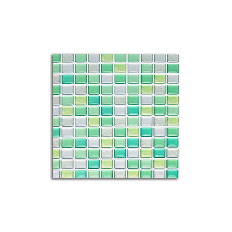 Vibrant Glass Mosaic Stick On Tiles for Kitchen Backsplash