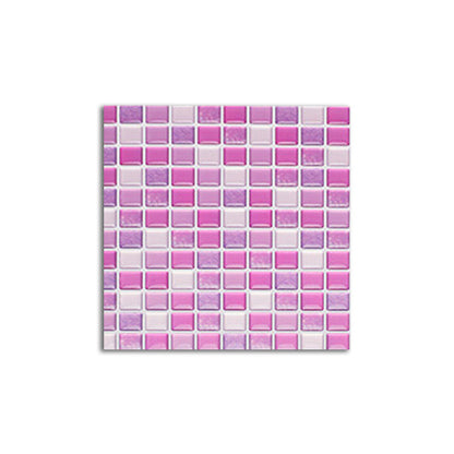 Vibrant Glass Mosaic Stick On Tiles for Kitchen Backsplash