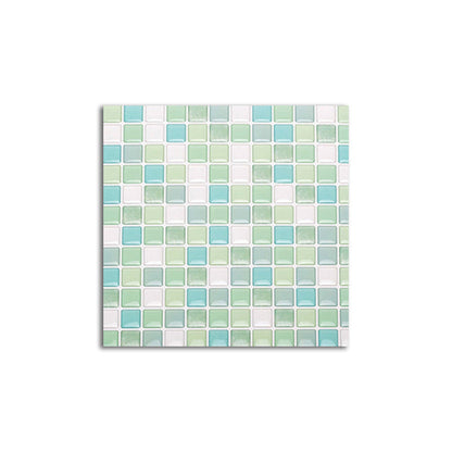 Vibrant Glass Mosaic Stick On Tiles for Kitchen Backsplash