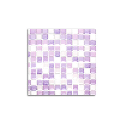 Vibrant Glass Mosaic Stick On Tiles for Kitchen Backsplash