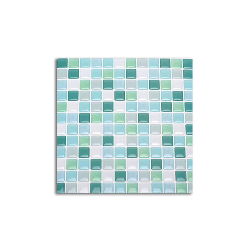 Vibrant Glass Mosaic Stick On Tiles for Kitchen Backsplash