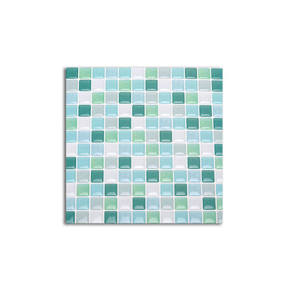 Vibrant Glass Mosaic Stick On Tiles for Kitchen Backsplash