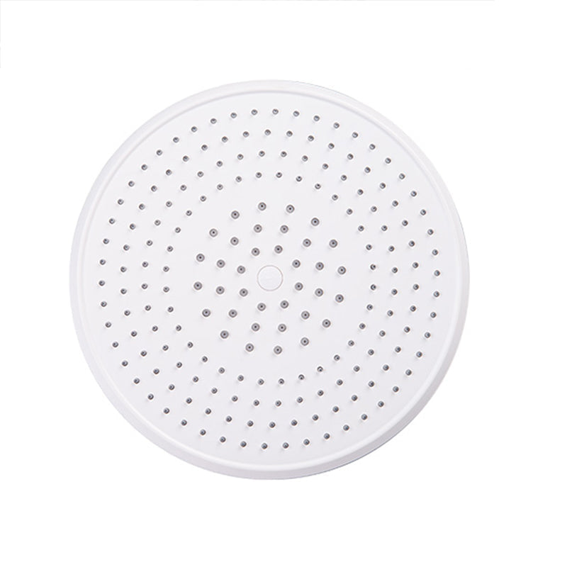 Modern White Fixed Round Shower Head Set