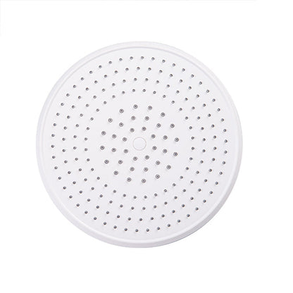 Modern White Fixed Round Shower Head Set