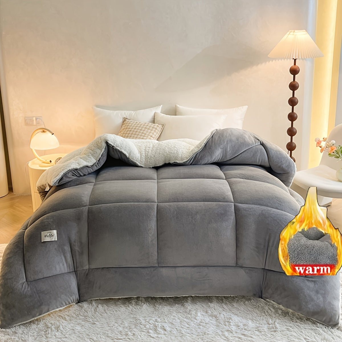 Cozy Plush Fleece Duvet Cover for Cold Winter Nights