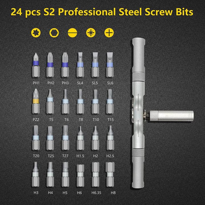 Premium 24-in-1 Multipurpose Screwdriver Kit