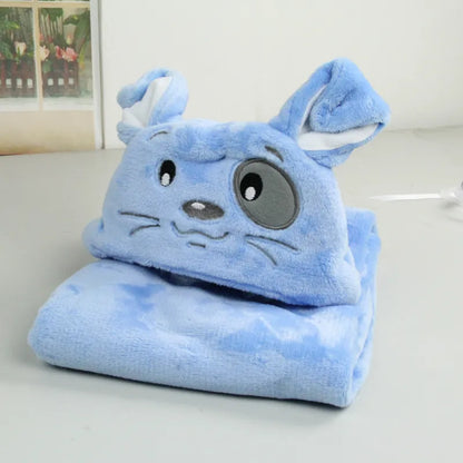 Cozy Kids Hooded Towel with Fun Animal Print