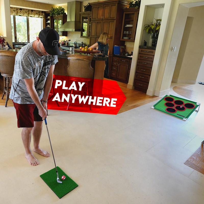Compact Travel Golf Pong Party Set