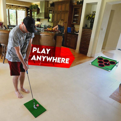 Compact Travel Golf Pong Party Set