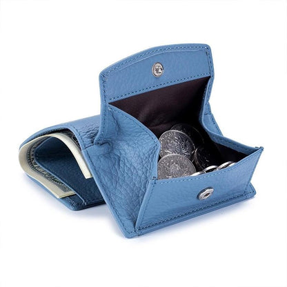 Thin Genuine Leather Wallet with RFID Blocking