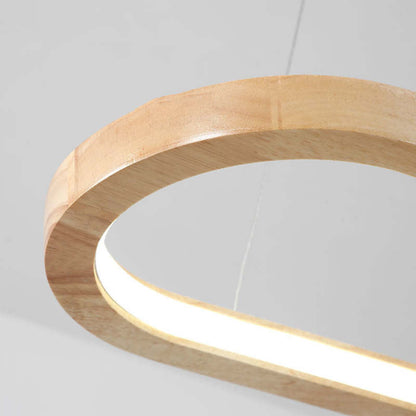 Rustic Wooden Metal Pendant Lamp