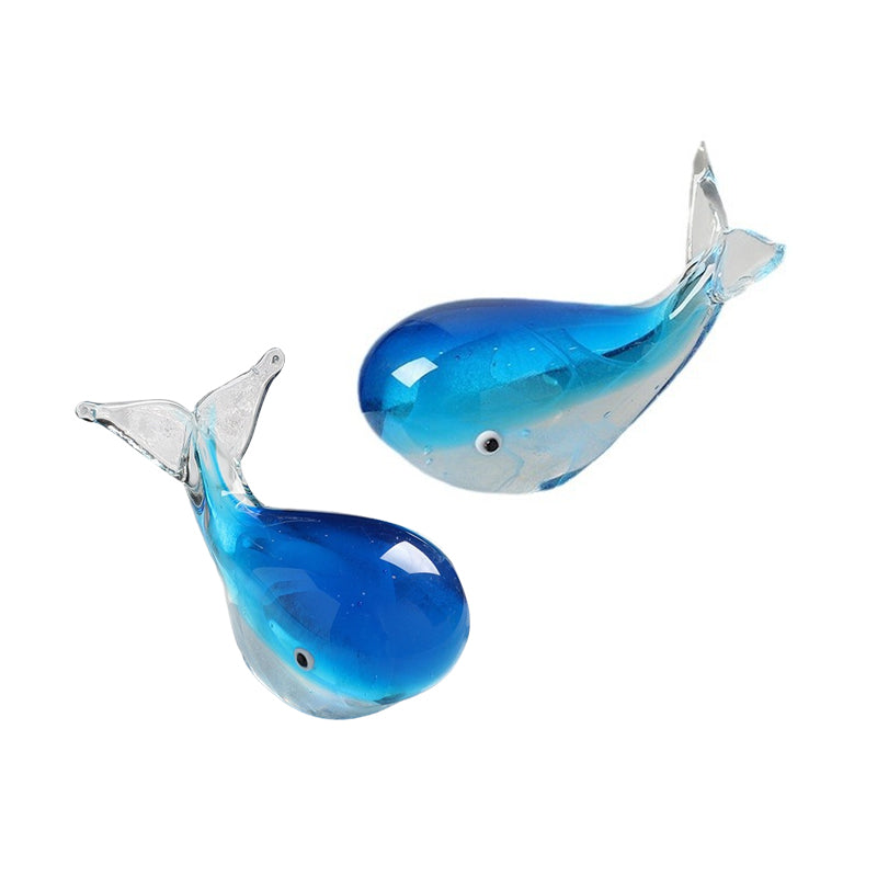 Beautiful Ocean Whale Glass Figurine