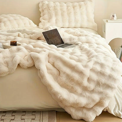 Plush Warm Bunny Fleece Blanket