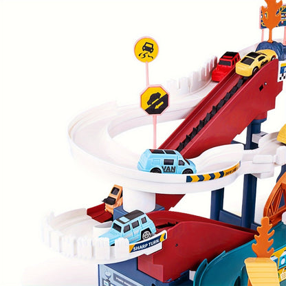 Fun Dinosaur Racing Playset with Tracks